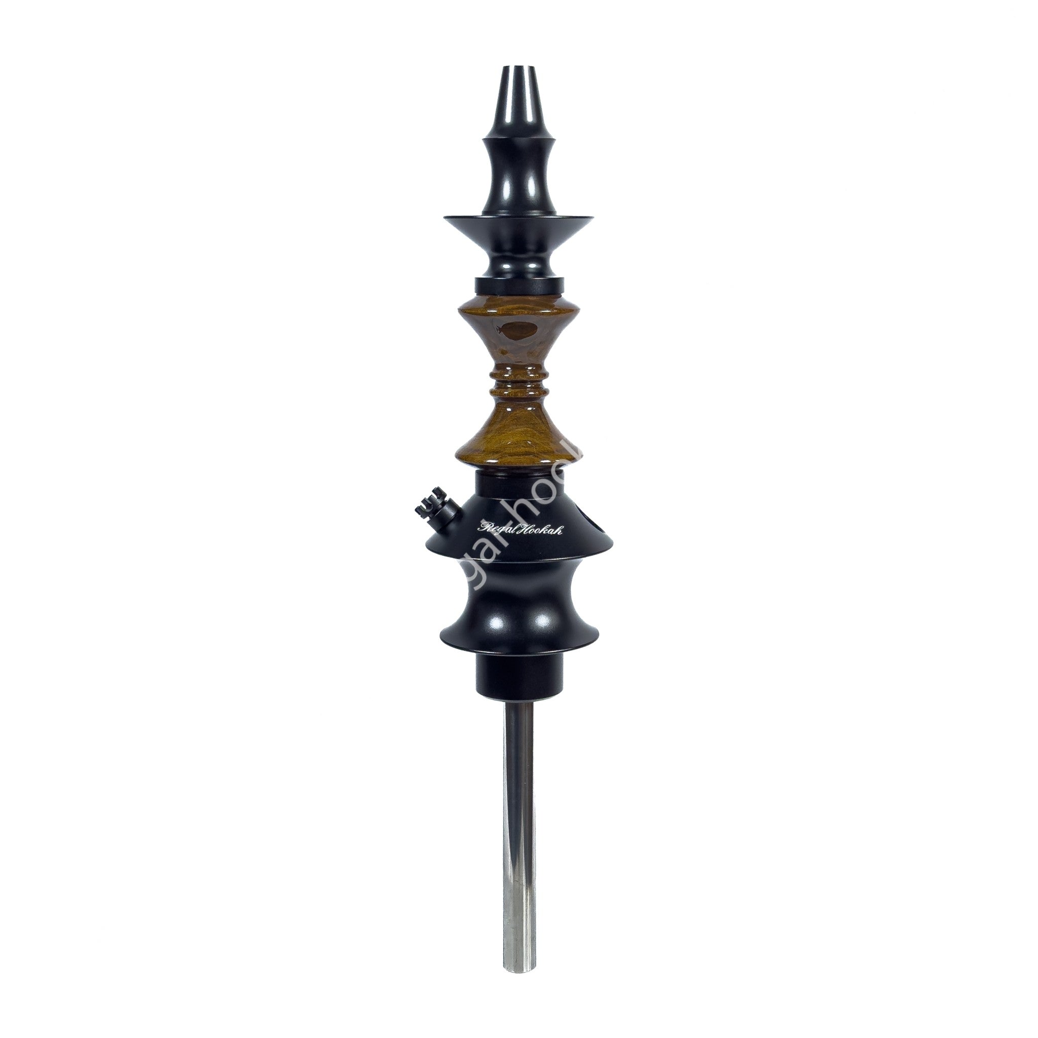 regal-pawn-hourglass-brown-wood-holz-shisha image 1