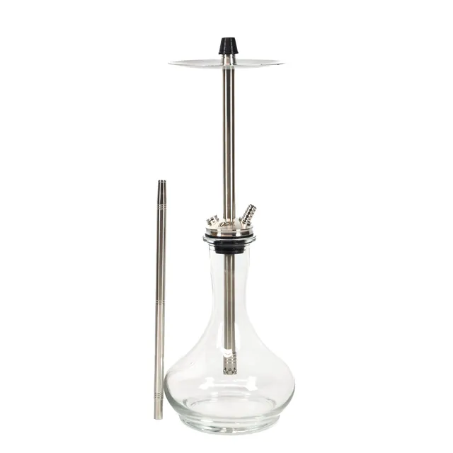 dsh-izi-edelstahl-shisha-set-mit-klarglas-11-zoll image 1