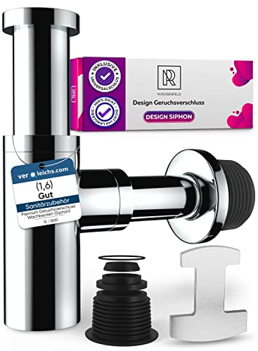 m-rosenfeld-home-siphon-waschbecken-schwarz-matt-1-1-4-zoll image 1