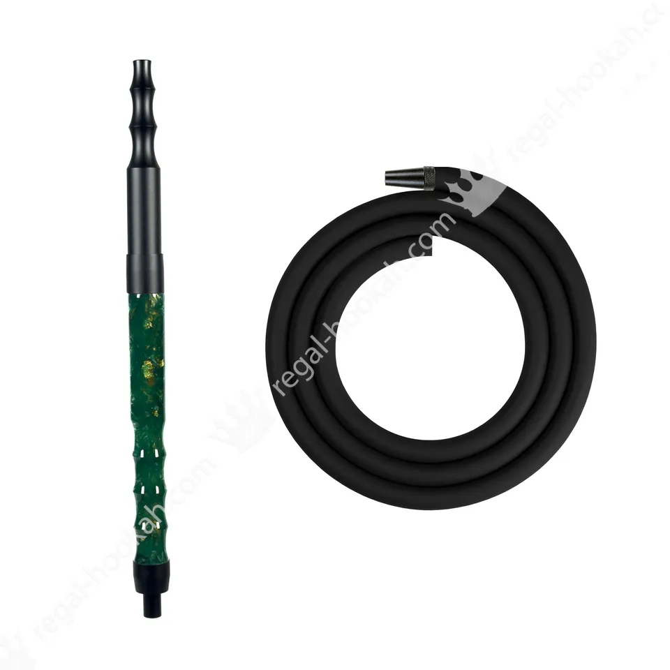 regal-hookah-hose-kit-shisha-schlauch-emerald-griff image 1