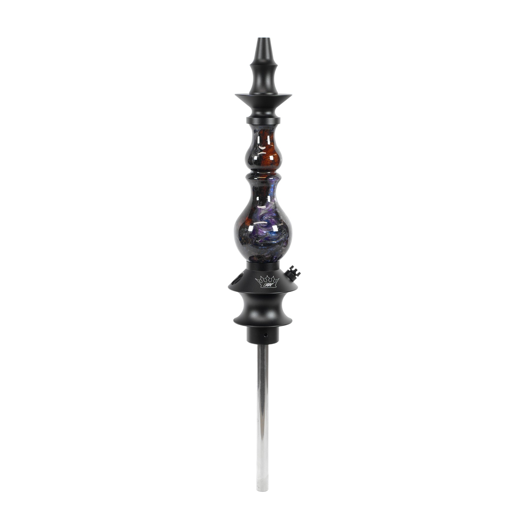 regal-bishop-epoxy-purple-swirl-pine-cone-wood-shisha-lila image 1
