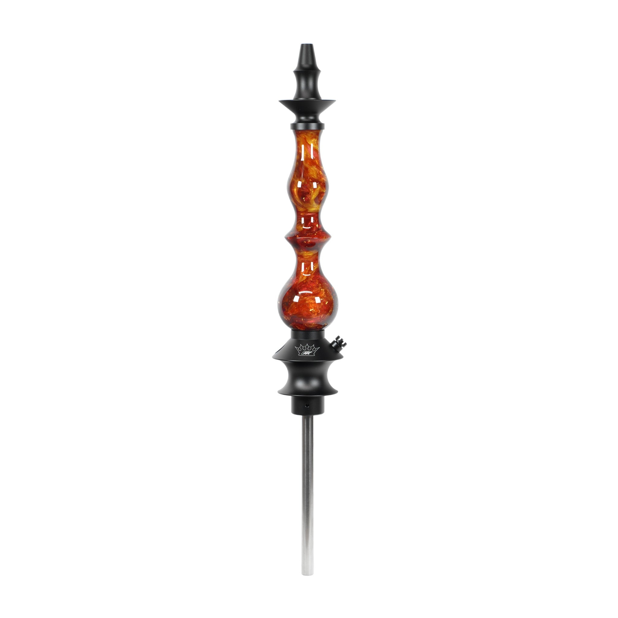 regal-hookah-queen-epoxy-shisha-red-gold-swirl-unikat image 1