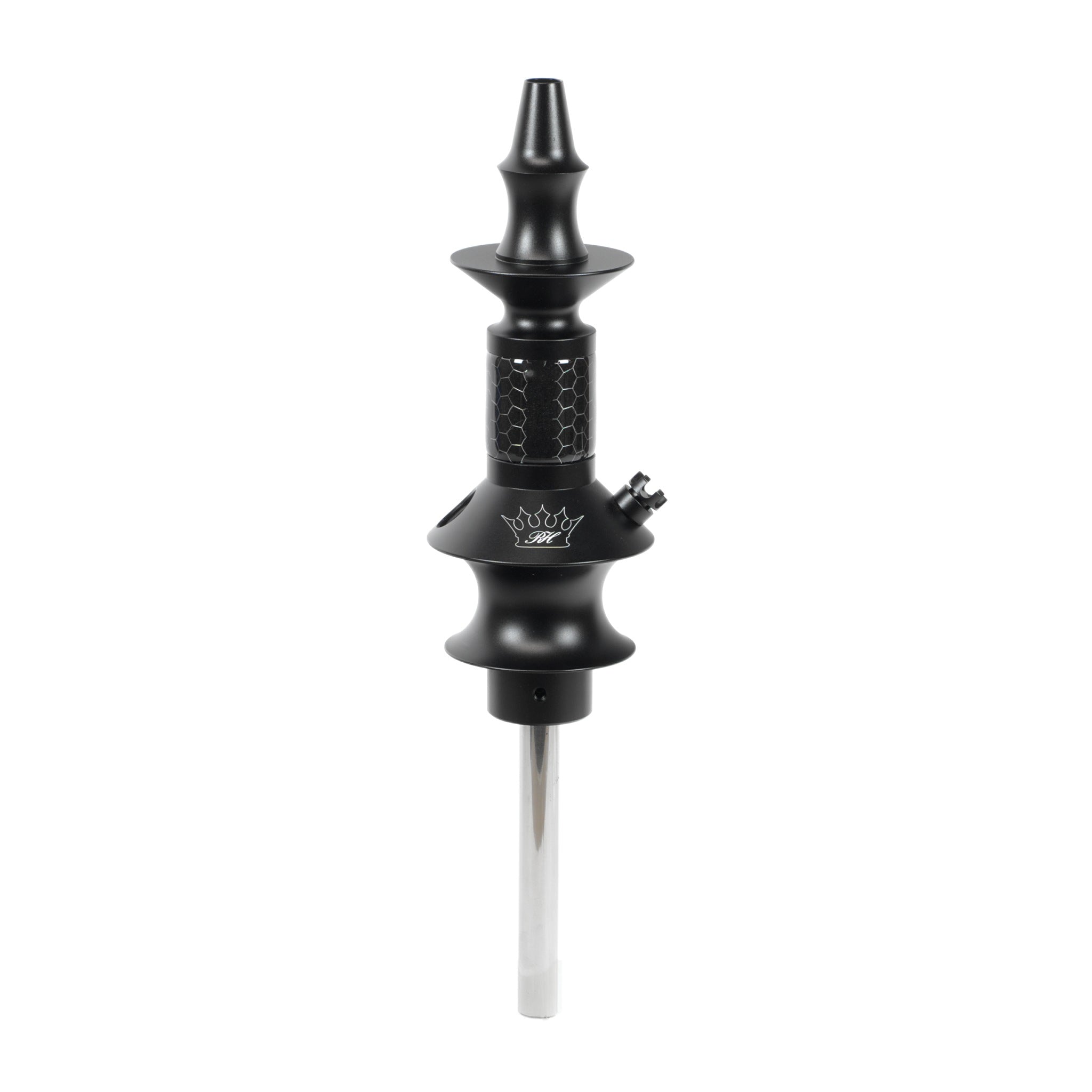 regal-pawn-dowl-black-honey-comb-shisha-silver-swirl-unikat image 1