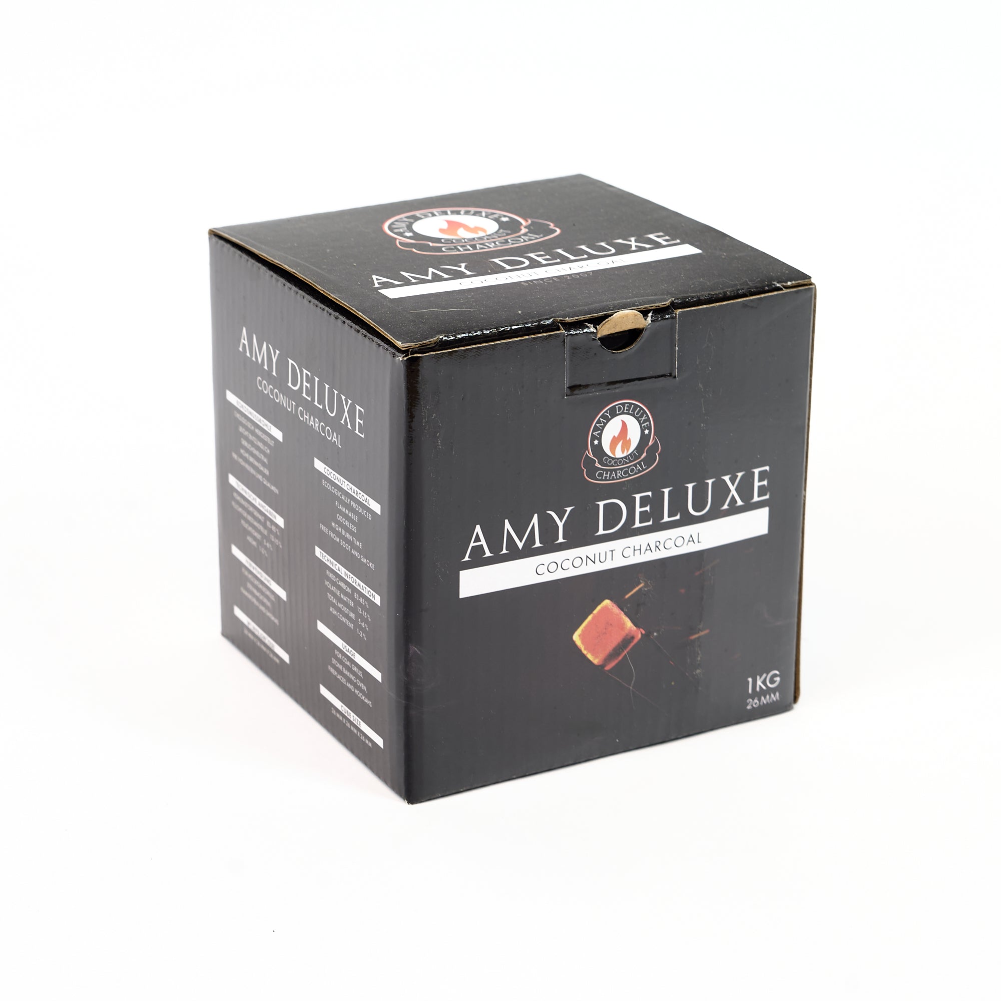 amy-deluxe-26mm-naturkohle-shisha-kohle-w-rfel image 1