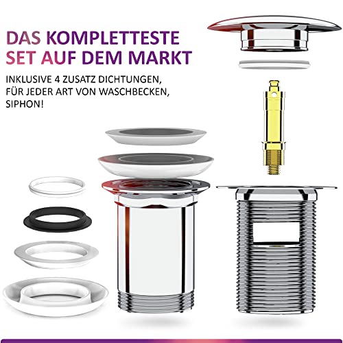 m-rosenfeld-home-ablaufgarnitur-waschbecken-pop-up-chrom-berlauf image 2
