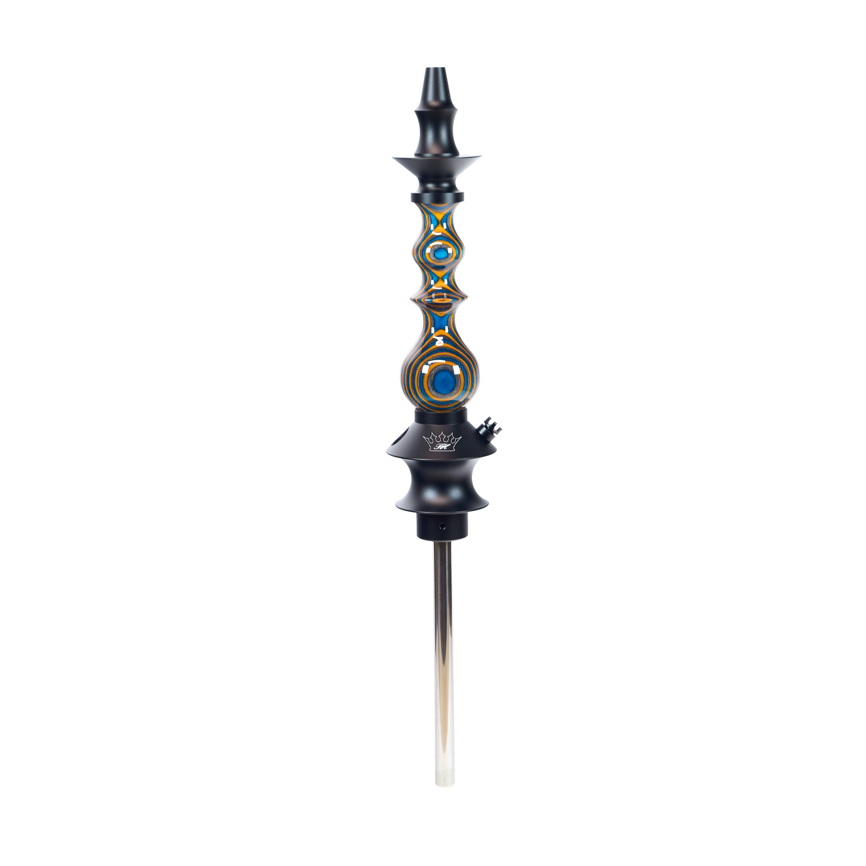 regal-mini-queen-dw-aqua-fire-shisha-blau-orange-grau image 1