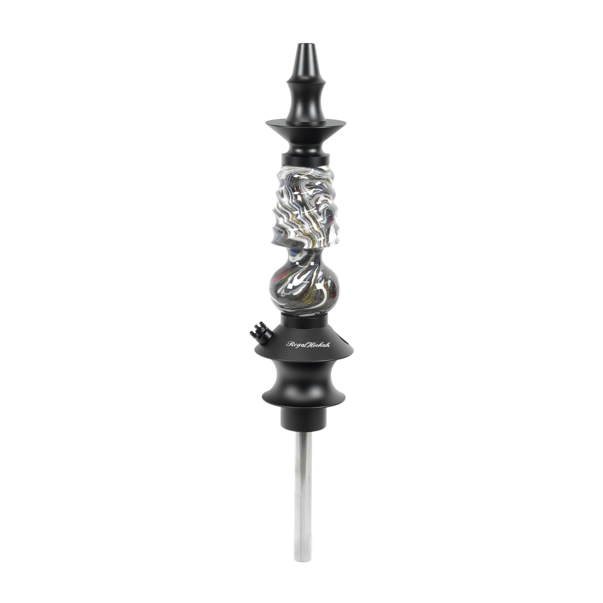 regal-hookah-regal-pawn-cavalier-epoxy-shisha-unikat-swirl image 1