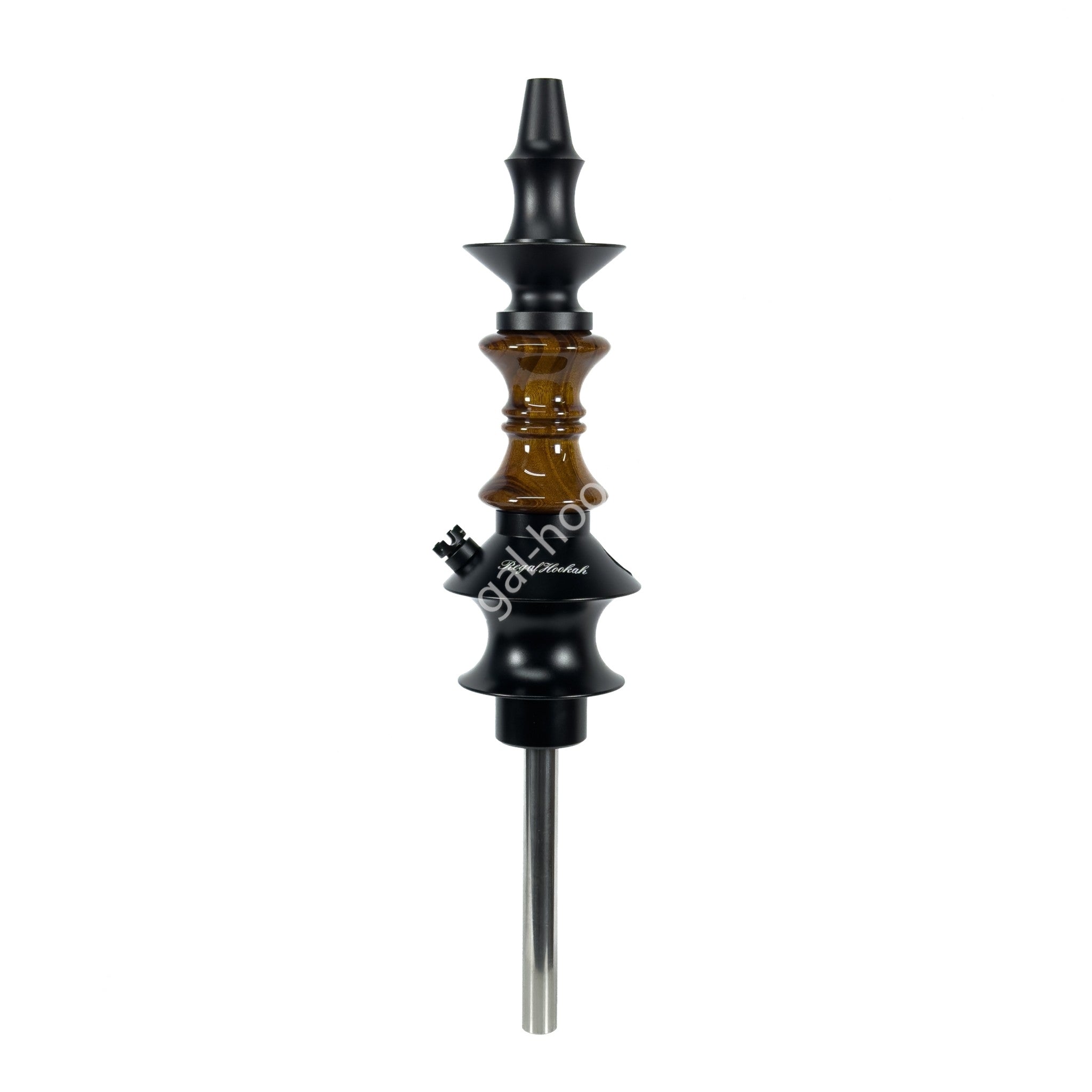 regal-pawn-short-hourglass-shisha-braun-holz-kompakt image 1