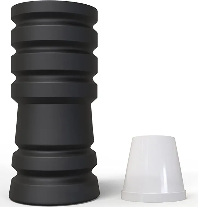 m-rosenfeld-universeller-shisha-schlauchadapter-schwarz-matt image 1