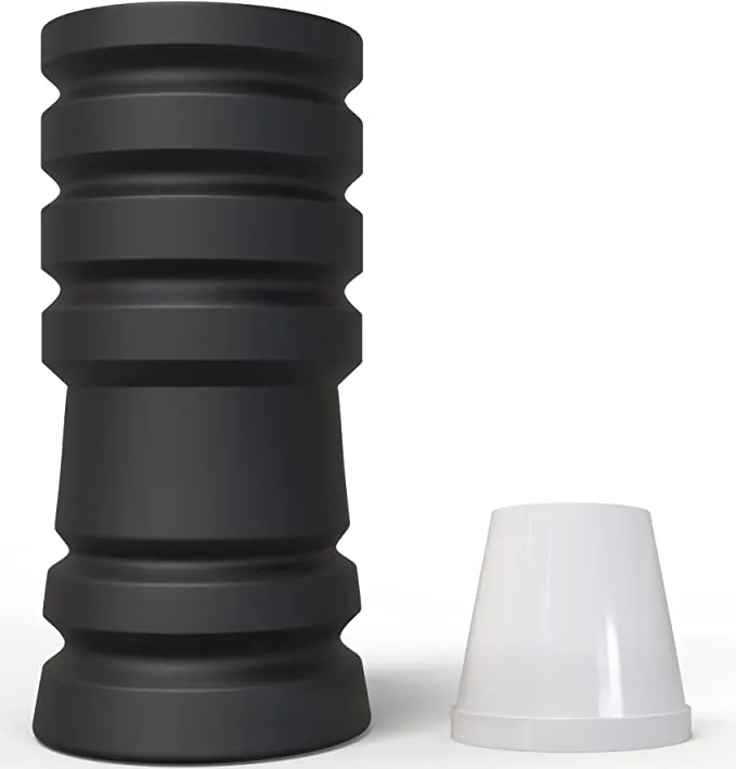 m-rosenfeld-universeller-shisha-schlauchadapter-schwarz-matt image 1