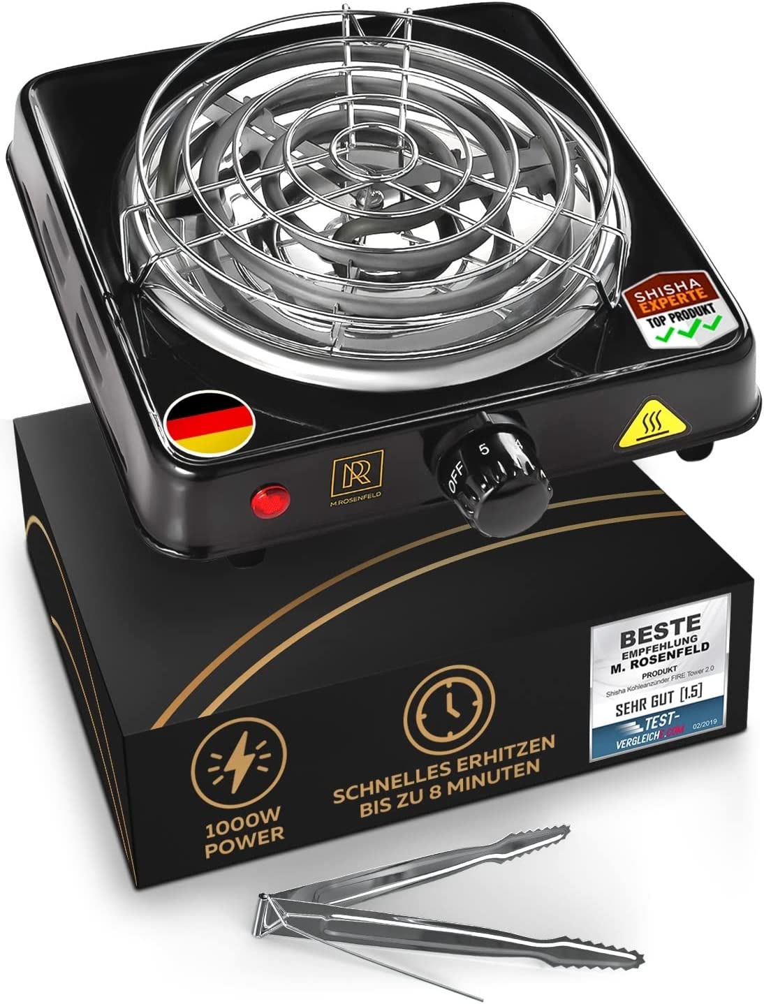 m-rosenfeld-black-heat-kohleanz-nder-elektrisch-1000-w-schwarz image 2