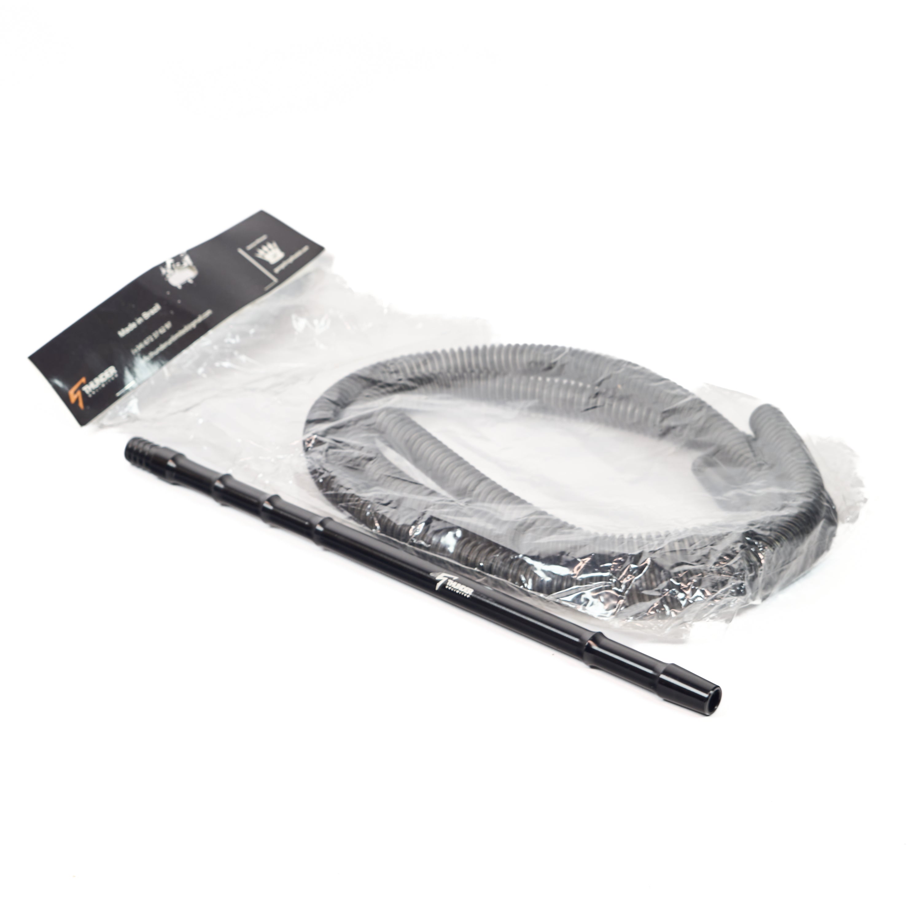 thunder-slim-shisha-schlauch-schwarz-alu-leicht image 1