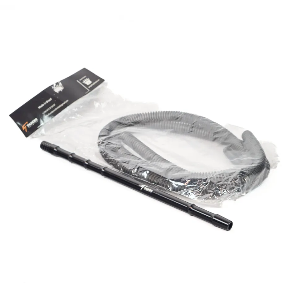 thunder-slim-shisha-schlauch-schwarz-alu-leicht image 1