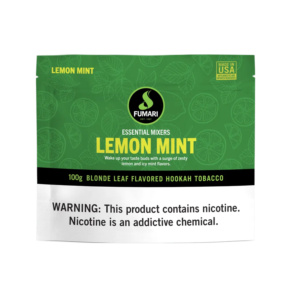 fumari-lemon-mint-shisha-tabak-100g-zitrone-minze image 1