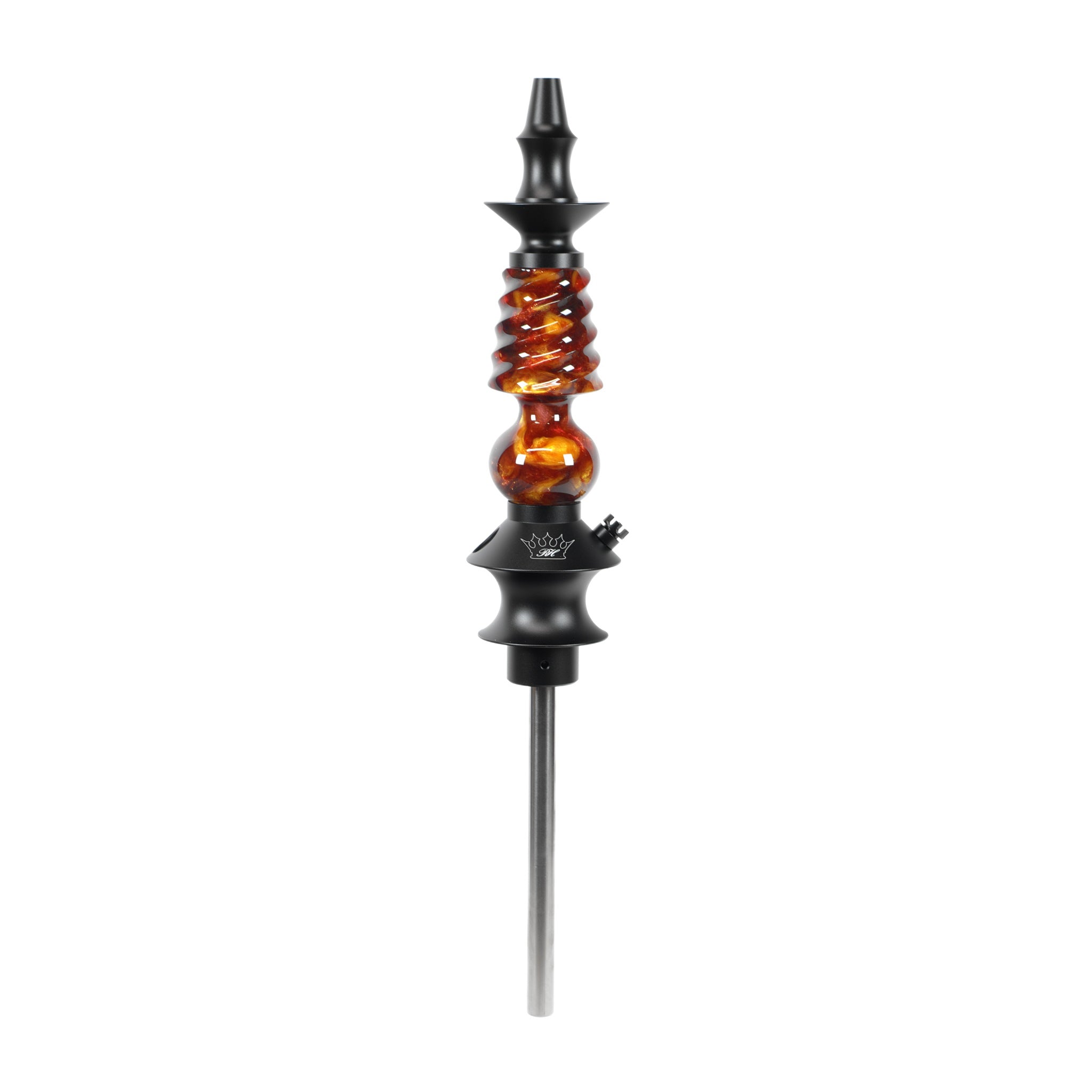 regal-pawn-cavalier-epoxy-shisha-kupfer-gold-flakes-unikat image 1
