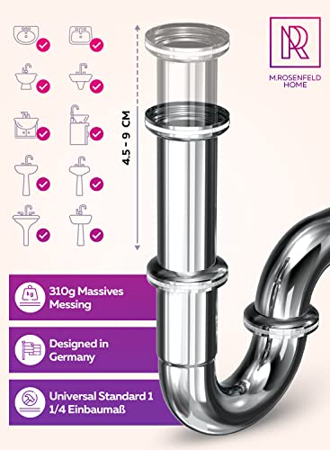 m-rosenfeld-home-siphon-waschbecken-schwarz-matt-messing-32mm image 2
