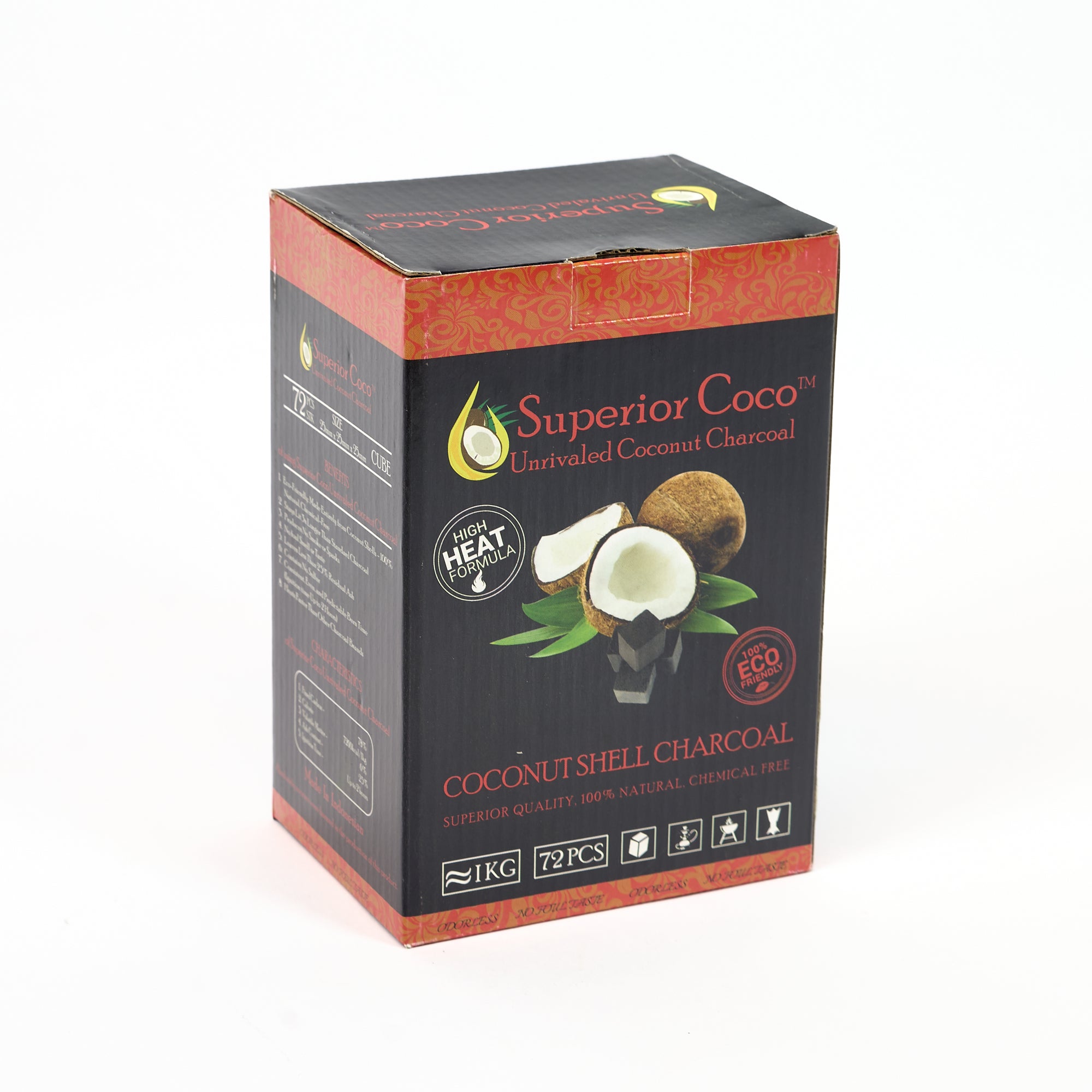 superior-coco-25mm-shisha-naturkohle-kokoskohle image 1