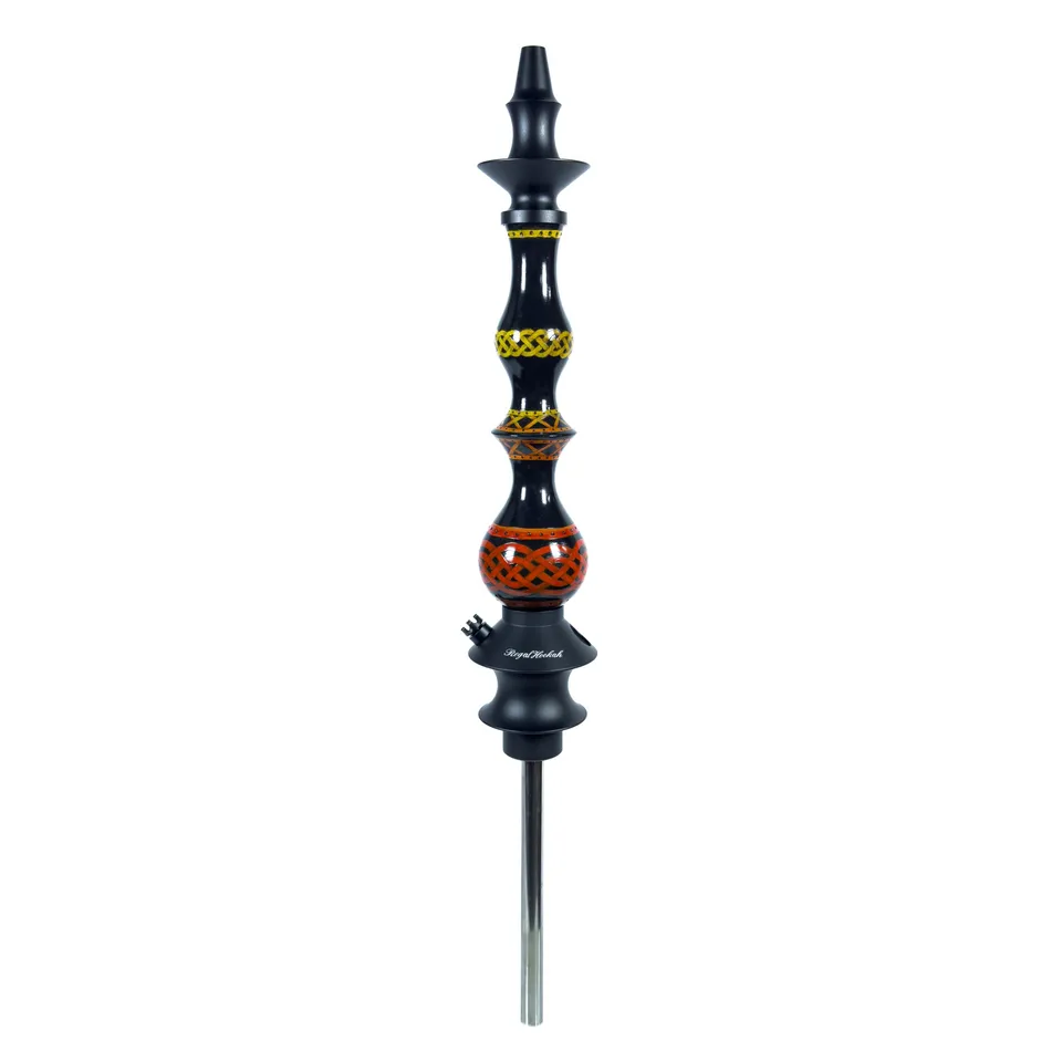 regal-queen-art-kelt-shisha-schwarz-gold-handbemalt image 1