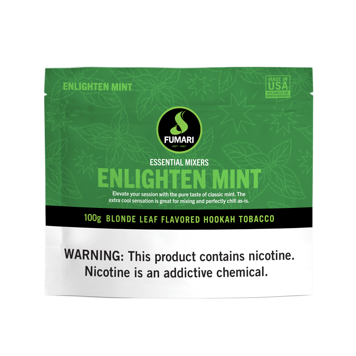 fumari-enlighten-mint-shisha-tabak-100g-eis-minze image 1