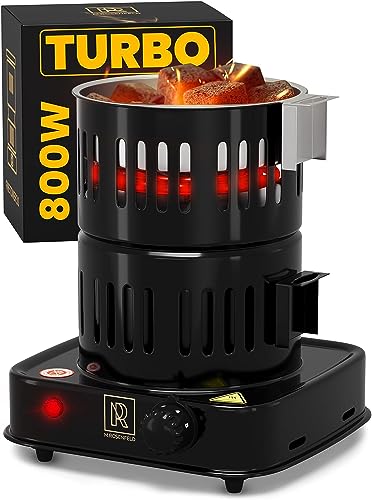 m-rosenfeld-kohleanz-nder-800w-turbo-coal-burner-edelstahl image 1